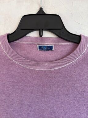Tom James Crew Neck Premium Luxury Knit Blend Sweater Men’s L VIP Custom Tailor